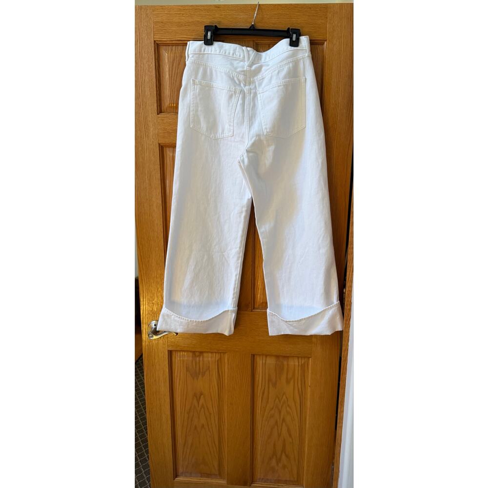 Veronica Beard Taylor High Waist Crop Wide Leg Jeans - Picture 5 of 8